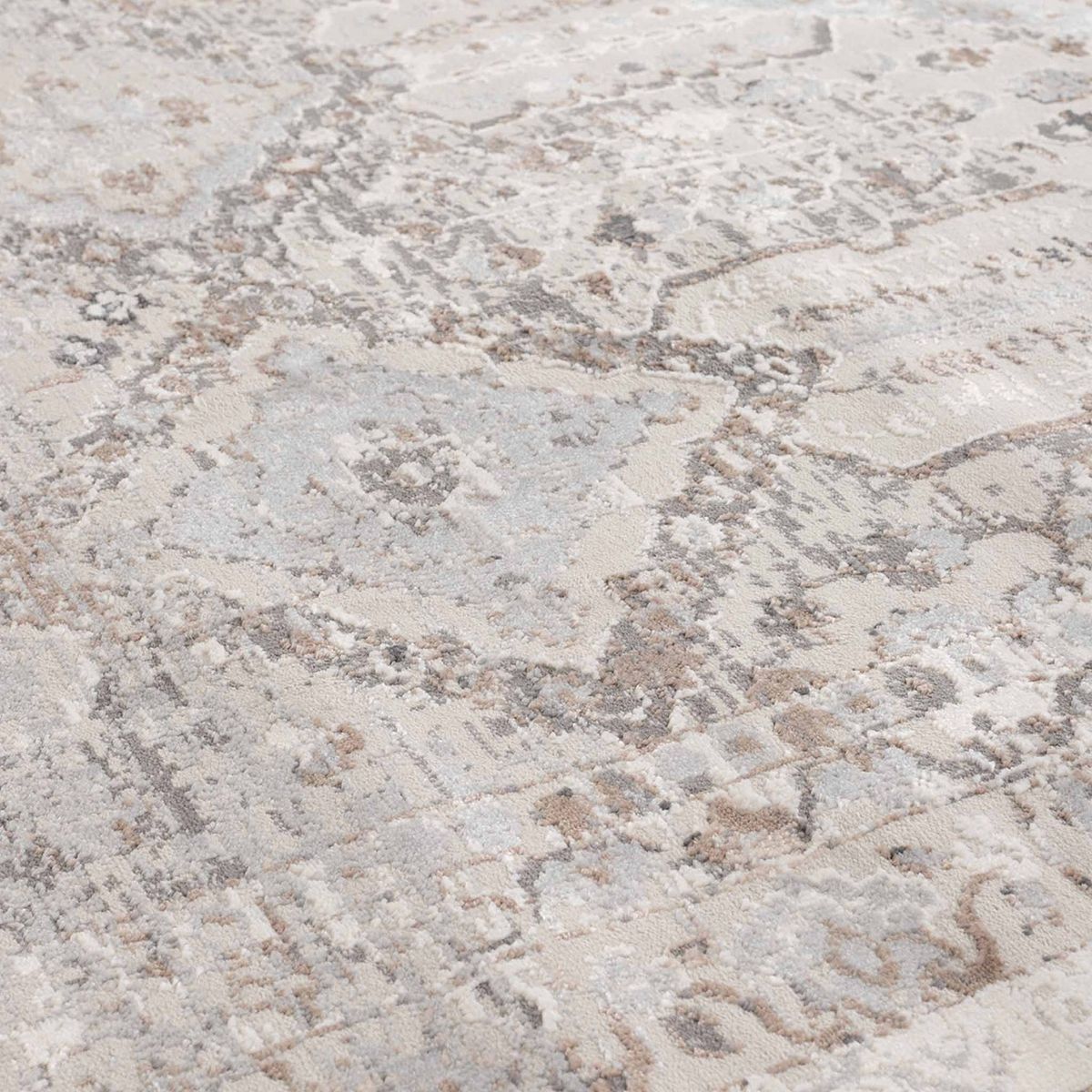 DECO2DAY - Alfombra Bergen D - 160x230 cm - Gris Beige