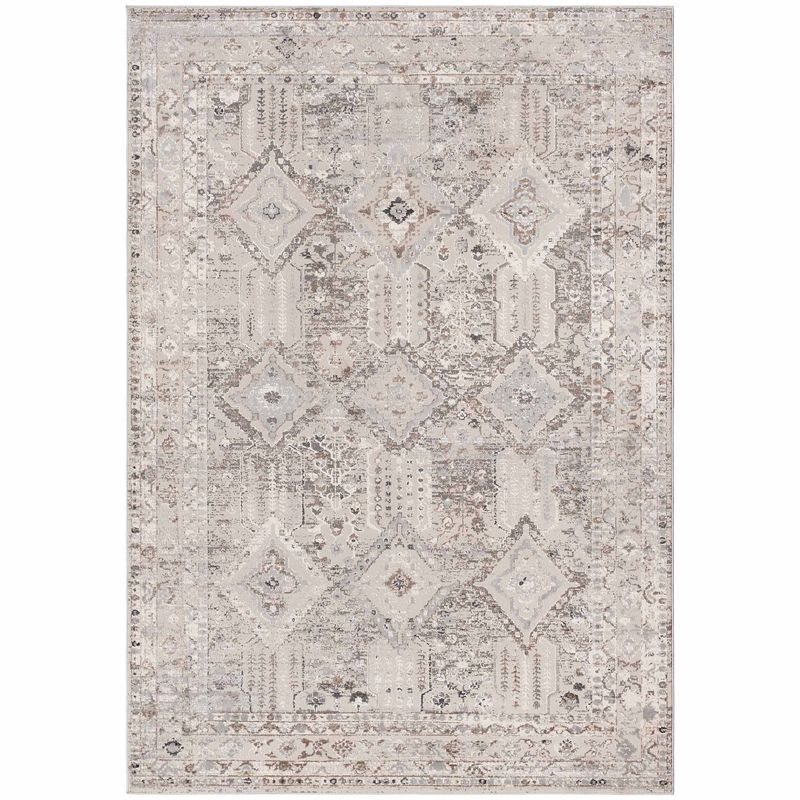 DECO2DAY - Alfombra Bergen D - 244x305 cm - Gris Beige