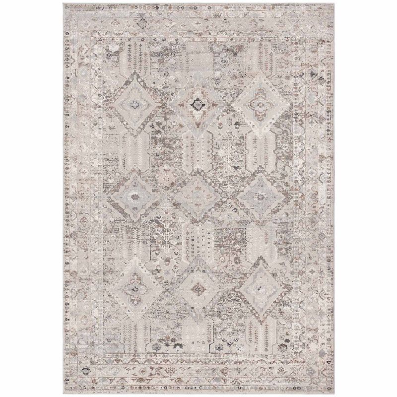 GENERICO - Alfombra Bergen D - 300x400 cm - Gris Beige - Poliéster