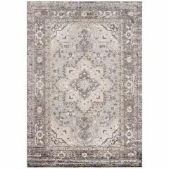 DECO2DAY - Alfombra Bergen E - 120x180 cm - Gris Beige