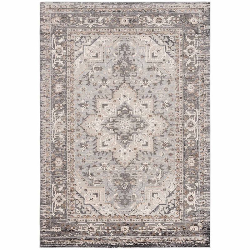 DECO2DAY - Alfombra Bergen E - 160x230 cm - Gris Beige