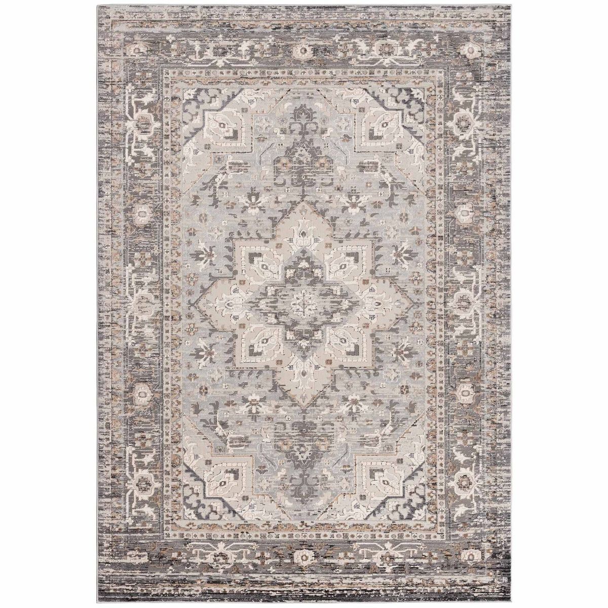 DECO2DAY - Alfombra Bergen E - 244x305 cm - Gris Beige