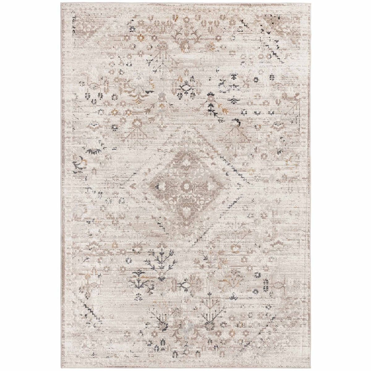 DECO2DAY - Alfombra Bergen F - 120x180 cm - Crema Beige