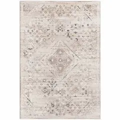 DECO2DAY - Alfombra Bergen F - 160x230 cm - Crema Beige