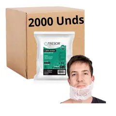 REUTTER - Cubre Barba Desechable Elastico Pack X2000uni Tresor Blanco