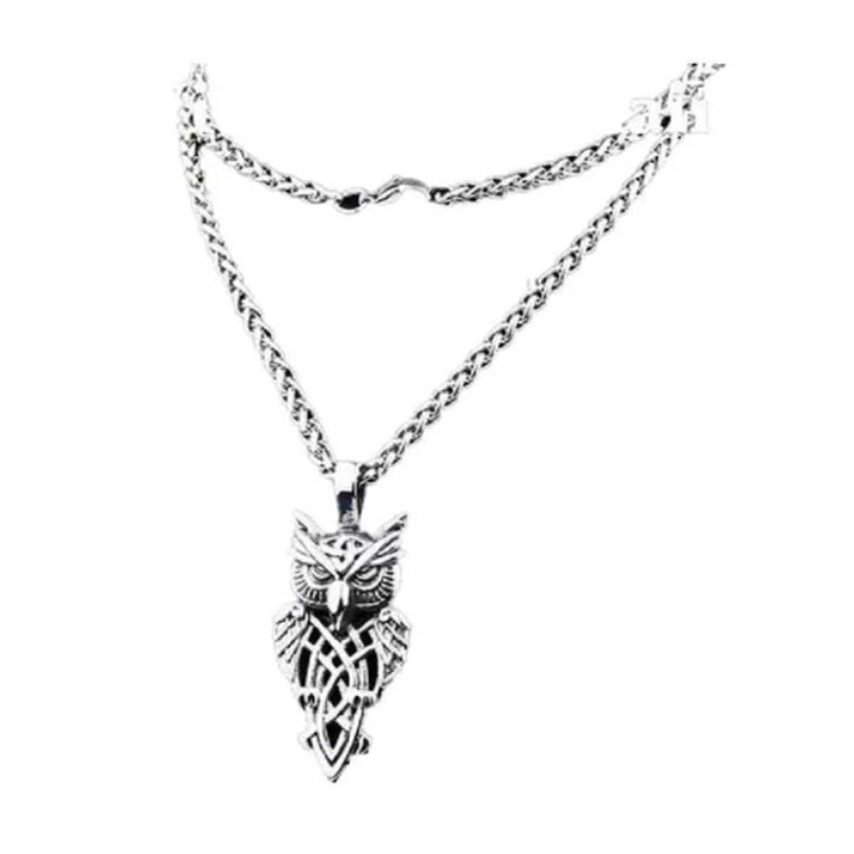 GENERICO - Collar Vikingo Buho Hombres Caballero Moda Royal Madriz