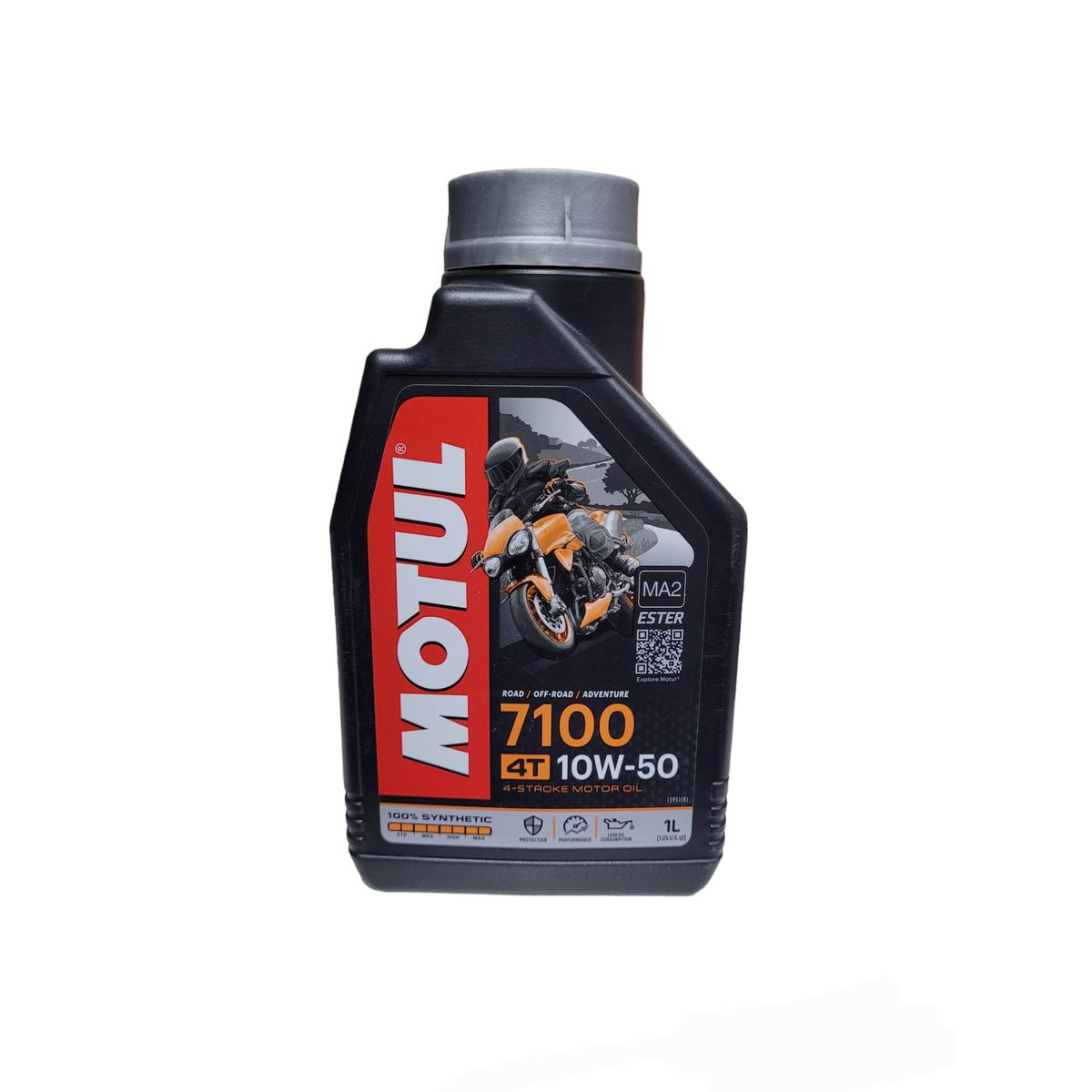 MOTUL - Aceite Moto Y Cuatriciclo 10w 50 Full Sintetico Motul 4t 1l