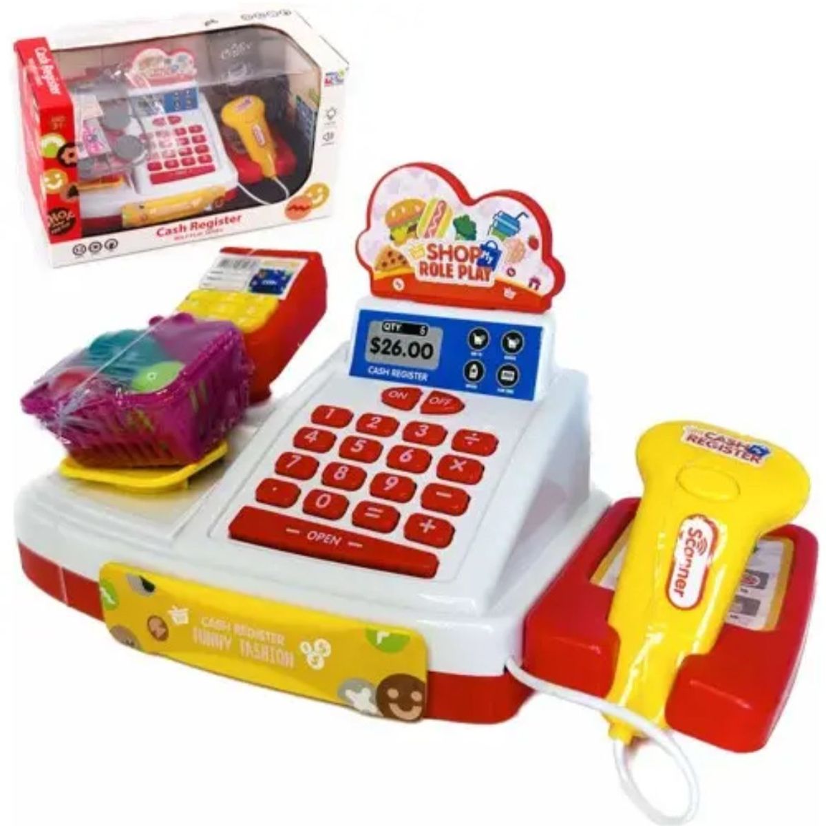 GENERICO - Caja Registradora Juguete Para Niños Con Accesorios Y Sonido