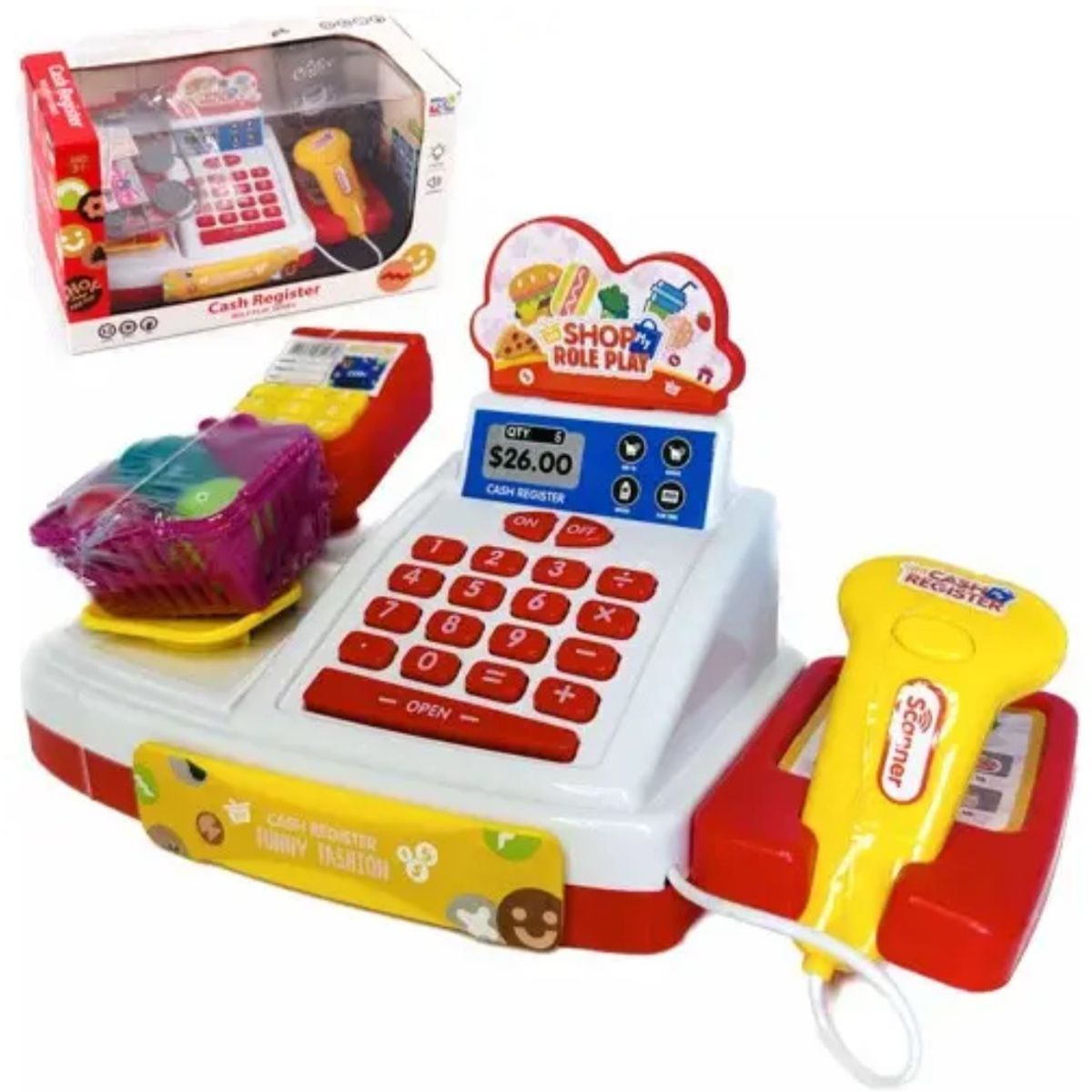 GENERICO - Caja Registradora Juguete Para Niños Con Accesorios Y Sonido