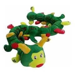 GENERICO - Peluche oruga requetepatitas números y letras 87 cm p/bebés