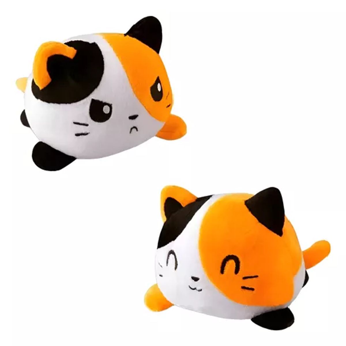 GENERICO - Gato reversible de peluche de felpa
