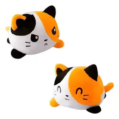 GENERICO - Gato reversible de peluche de felpa