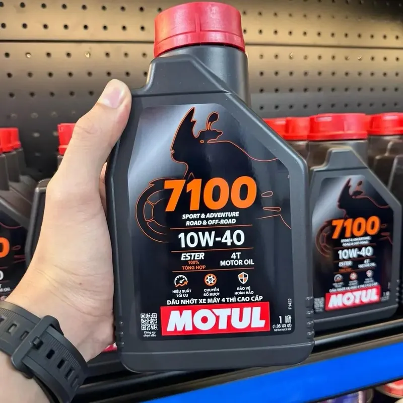 MOTUL - Aceite Moto Y Cuatriclos 10w 40 Full Sintetico 1l Motul 4t