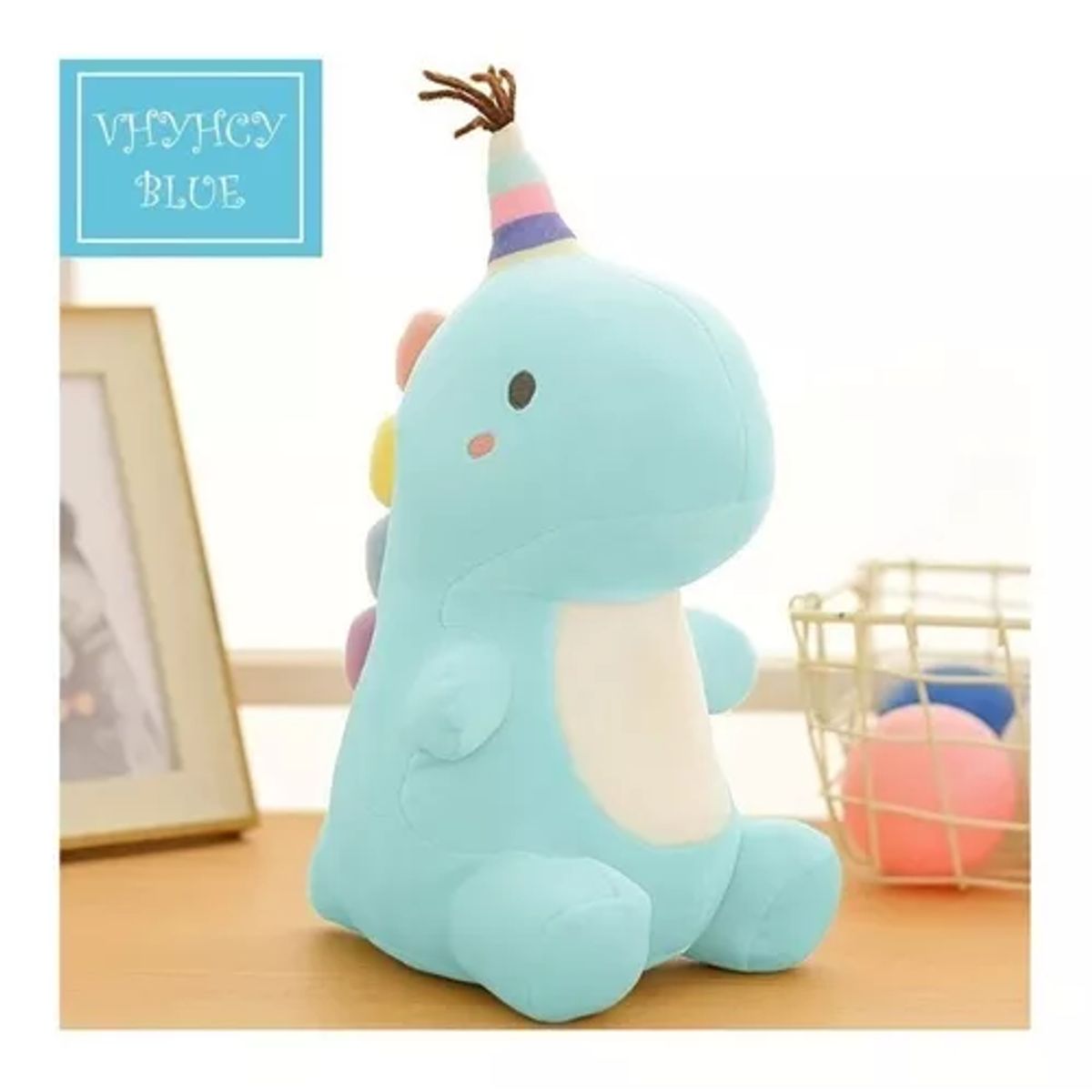 GENERICO - Peluche dinosaurio Kawaii de cumpleaños grande y rosado