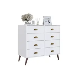 GENERICO - Cómoda 8 cajones 87x90x45 cm blanco línea Nordica Casamia