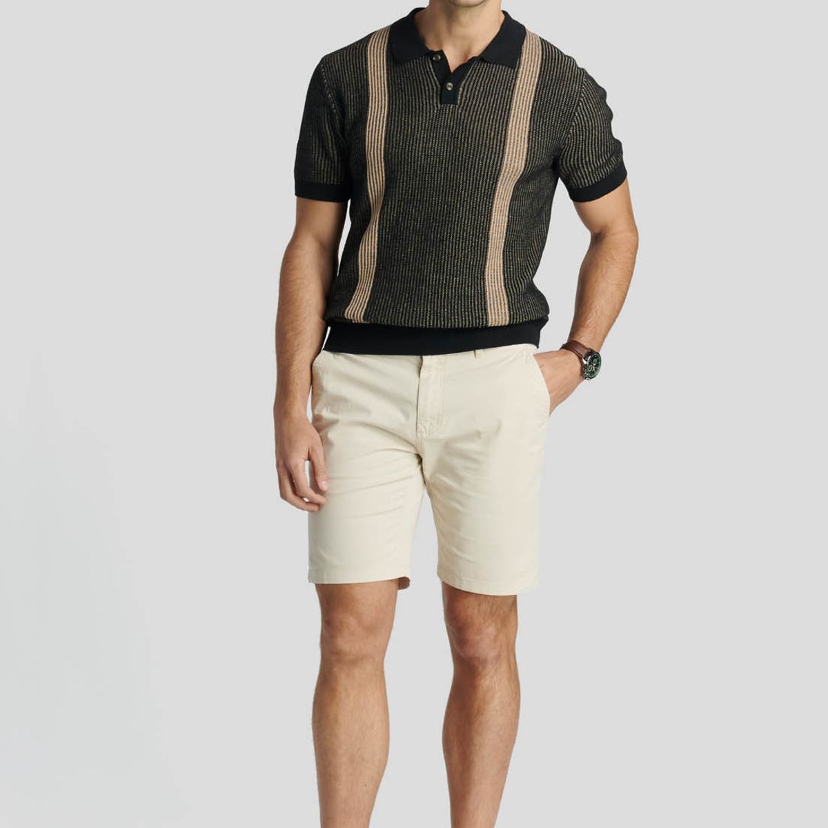 NEW MAN - Bermuda Mandarin Heritage Beige New Man