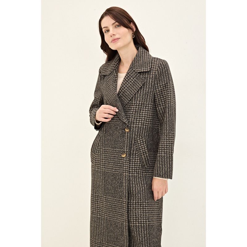 MA GRIFFE - Chaqueton Gris Mujer Magriffe
