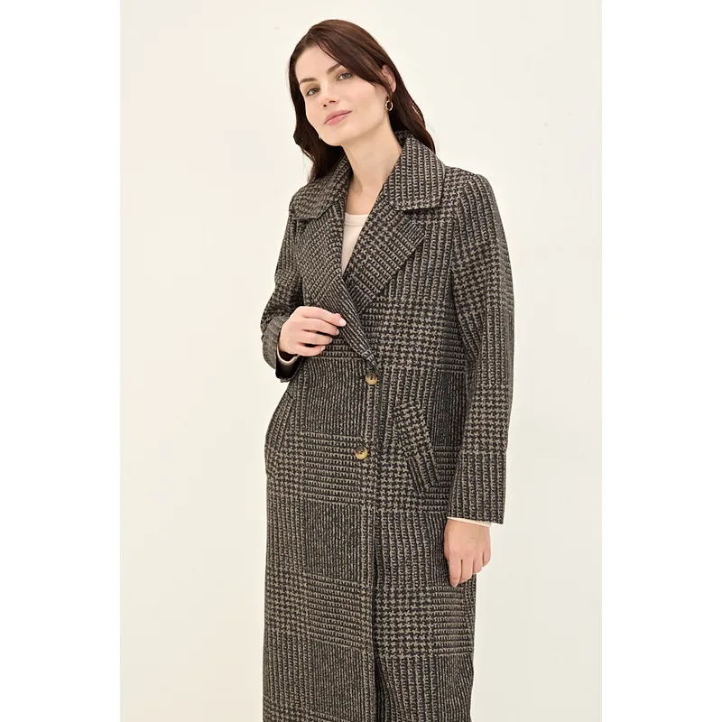 MA GRIFFE - Chaqueton Gris Mujer Magriffe