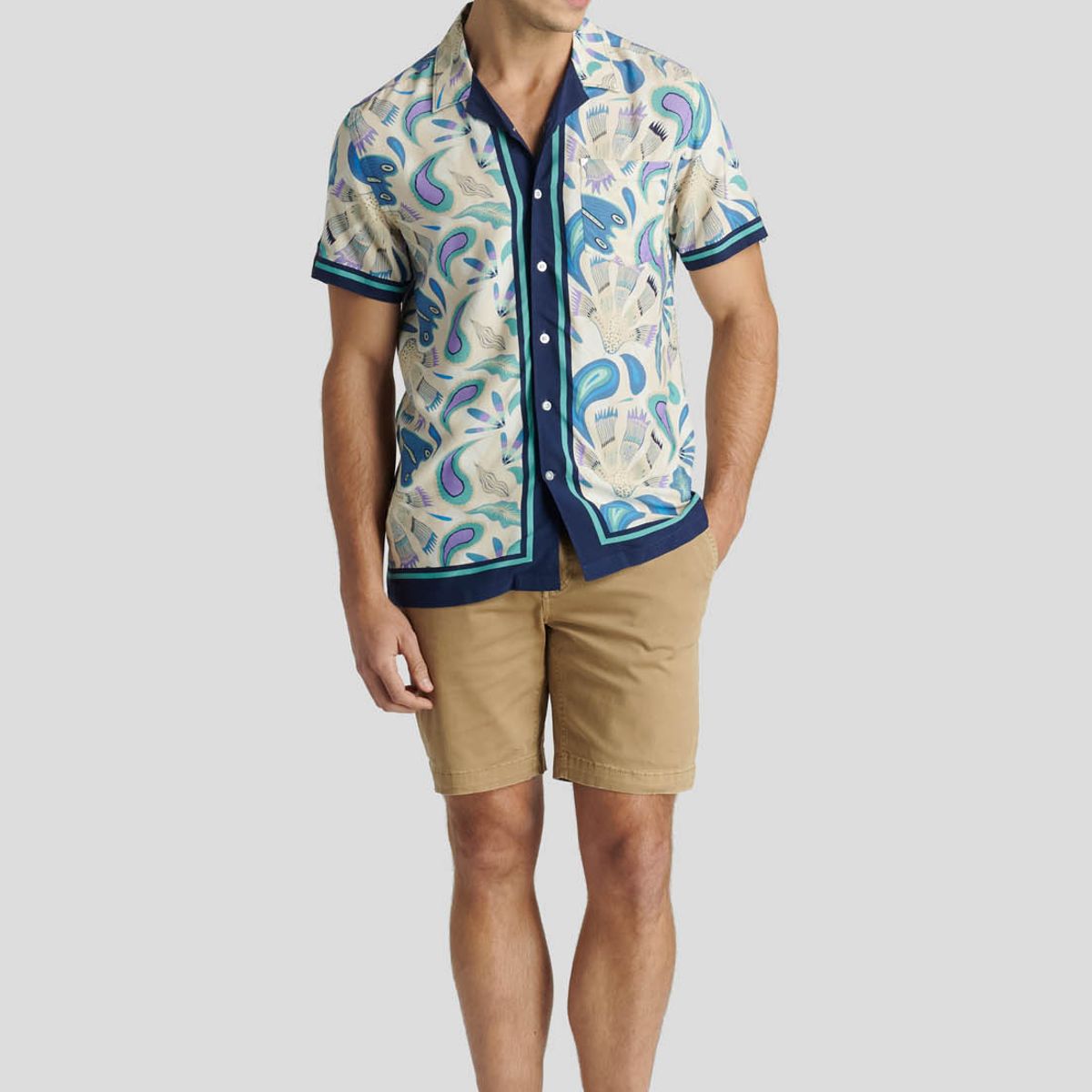 NEW MAN - Camisa Brujas Avant-Garde Beige New Man