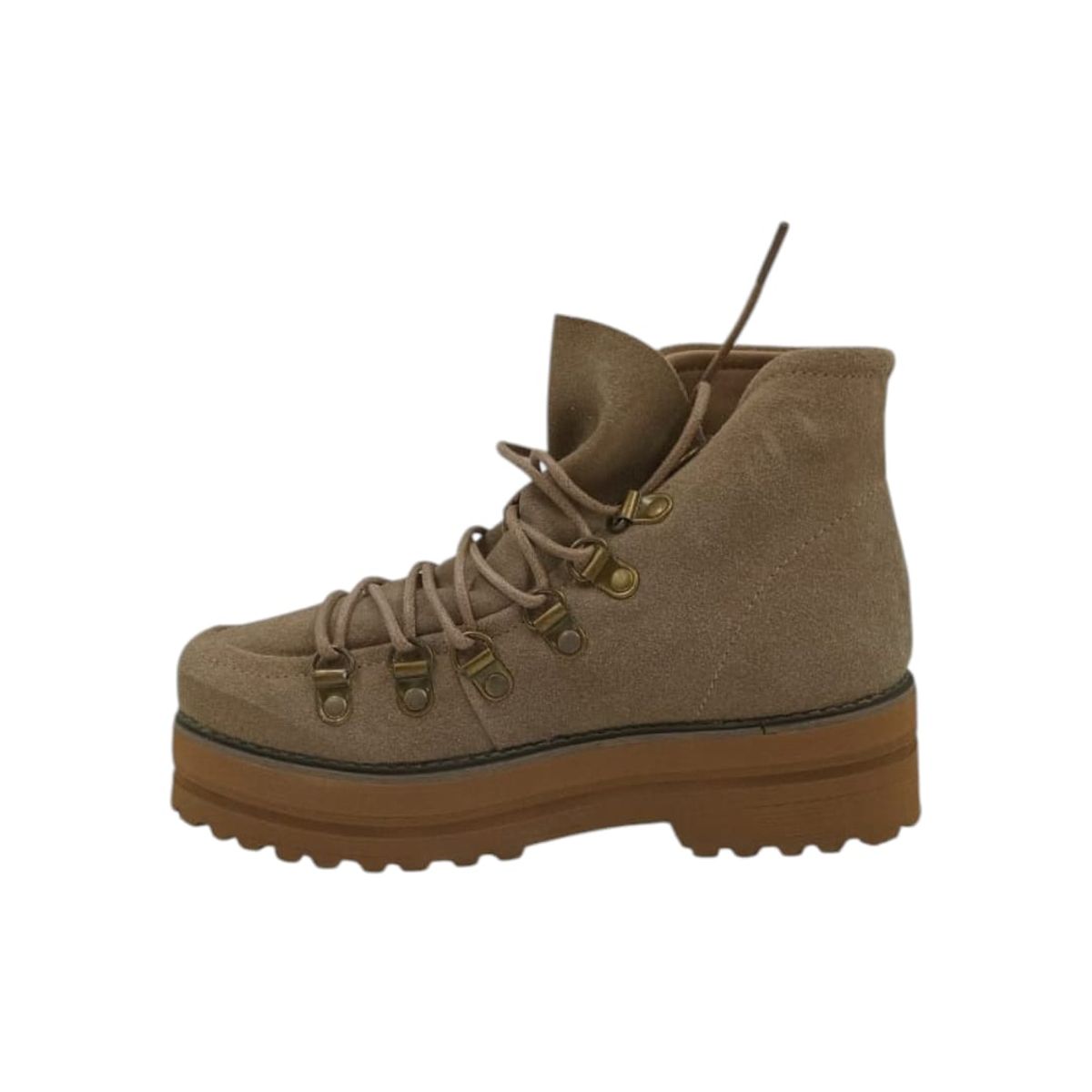 HERIEL - Botín Café Gamuza Mujer