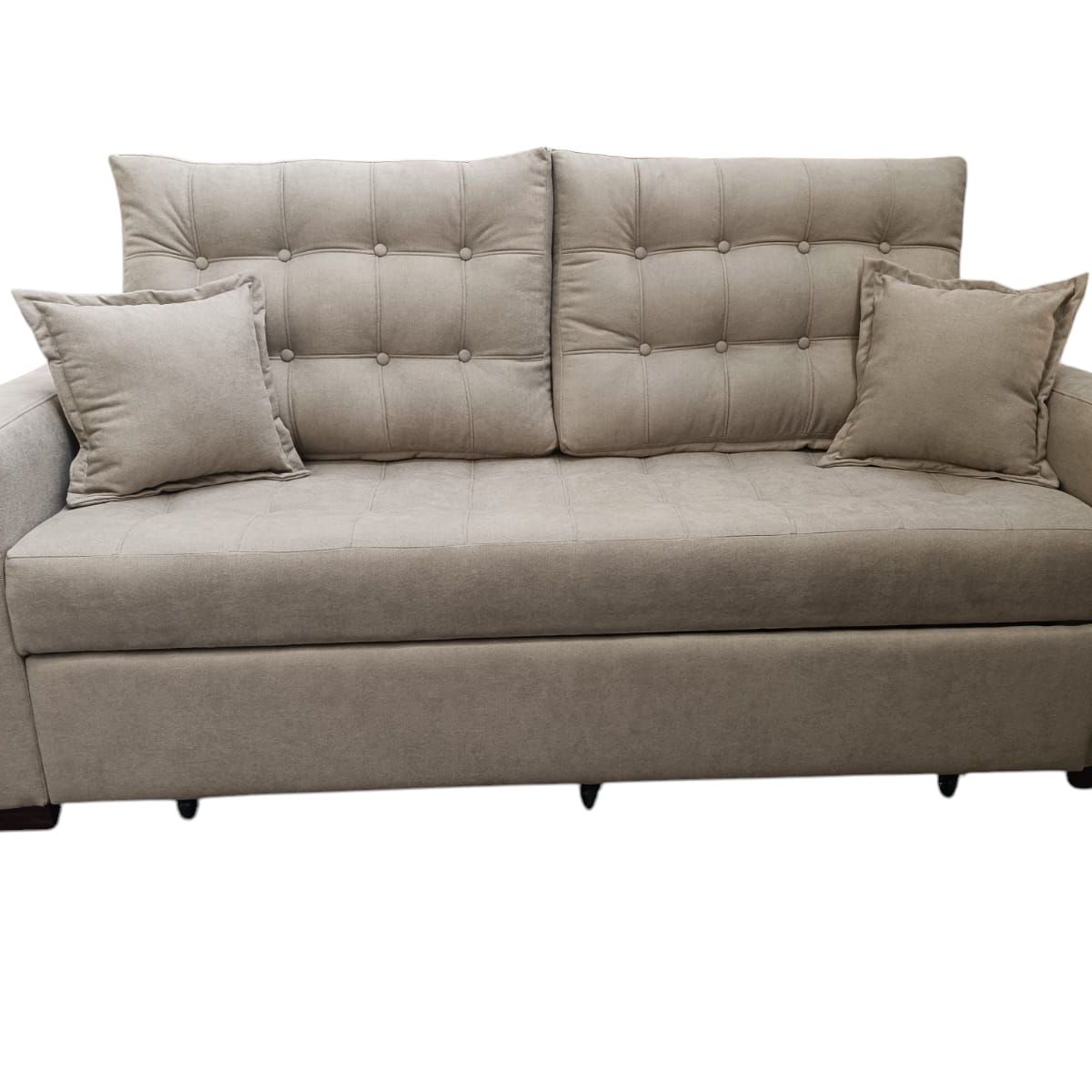 DKORA - SOFA CAMA LIRIO ARENA 3 CUERPOS