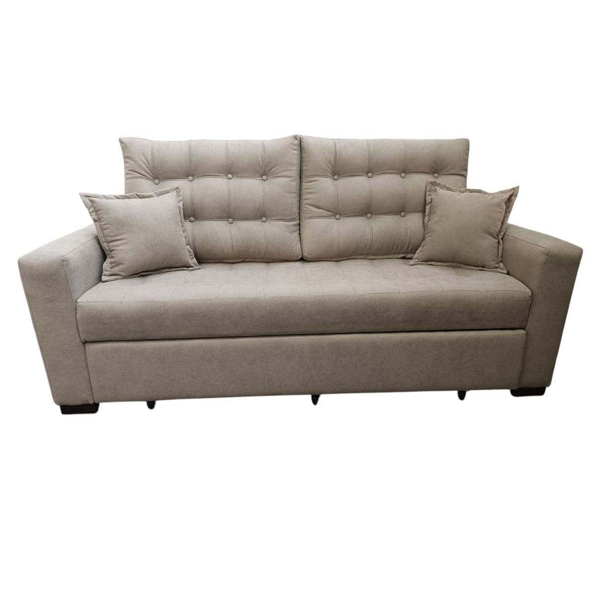 DKORA - SOFA CAMA LIRIO ARENA 3 CUERPOS