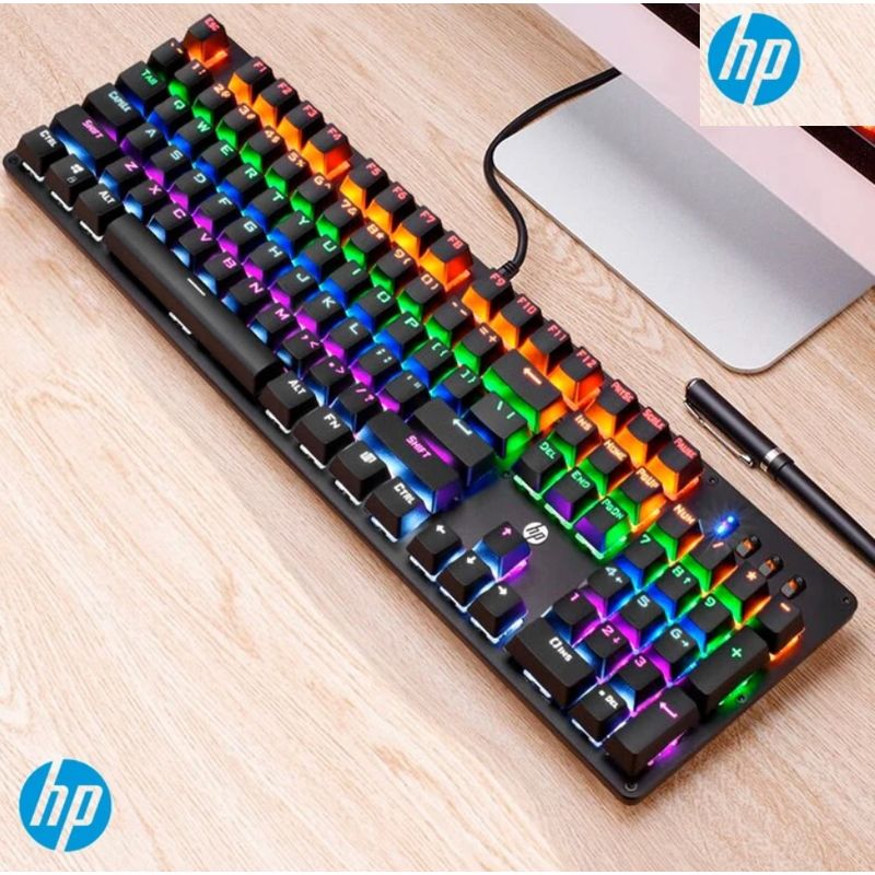 HP - Teclado HP GK100 Mecánico con retroiluminación RGB