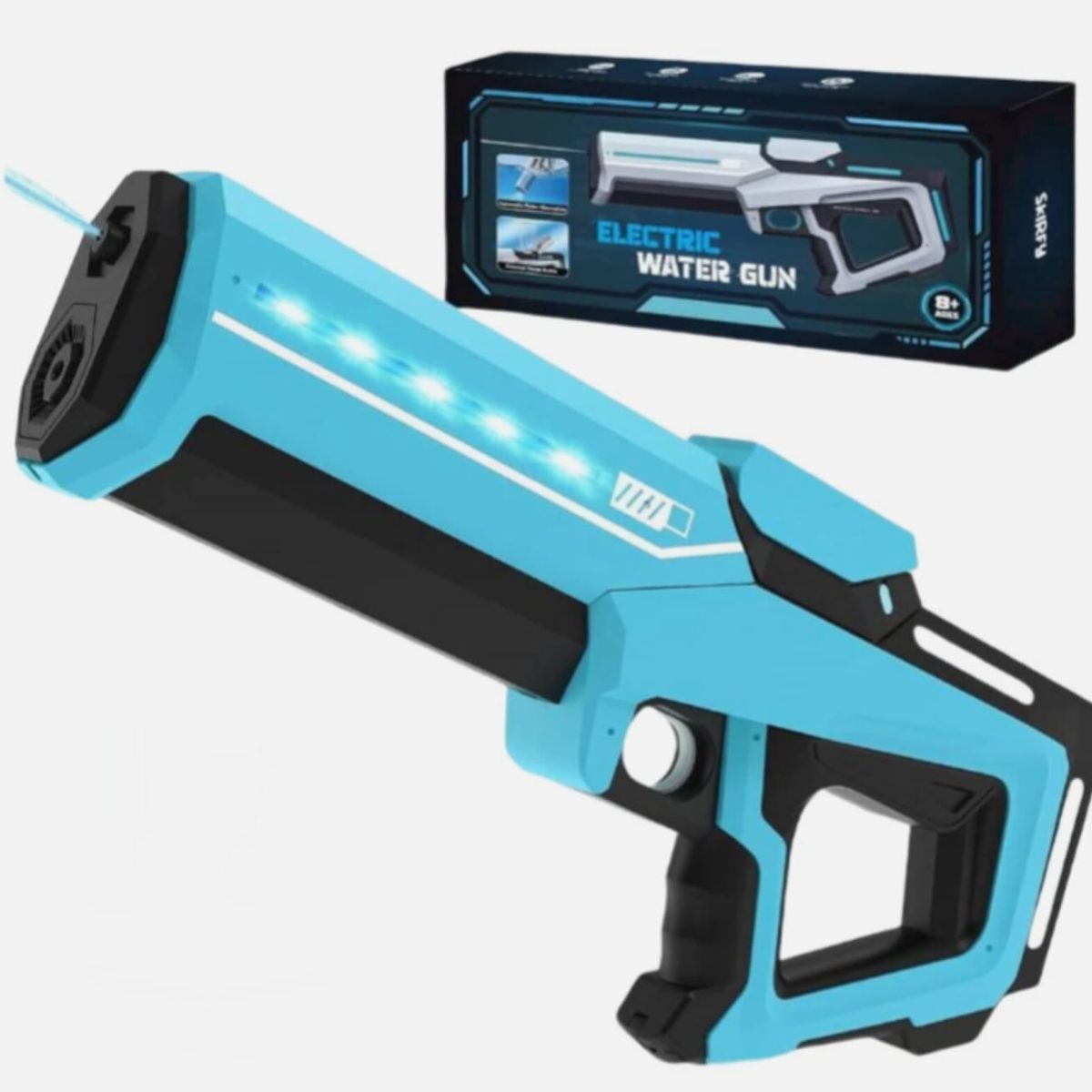 GENERICO - Pistola De Agua Eléctrica Recargable Con Succión Automática Azul