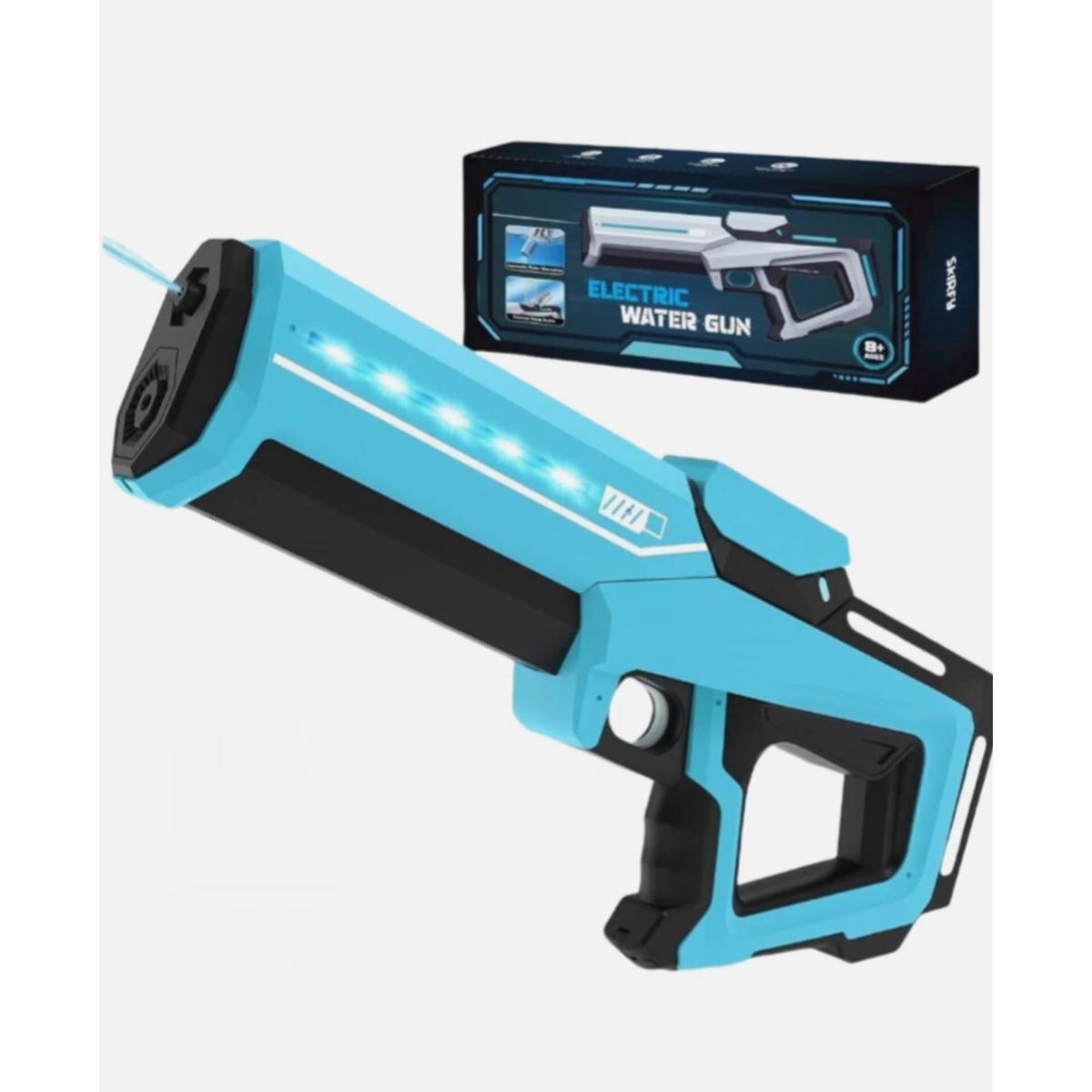 GENERICO - Pistola De Agua Eléctrica Recargable Con Succión Automática Azul