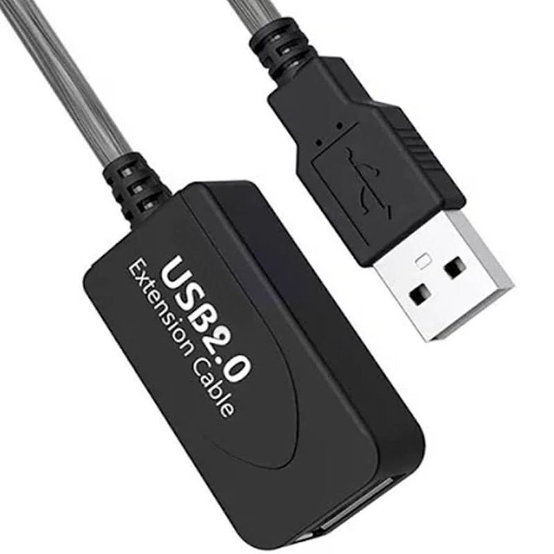 GENERICO - CABLE ACTIVO USB 2.0 A-A 5 METROS M/H