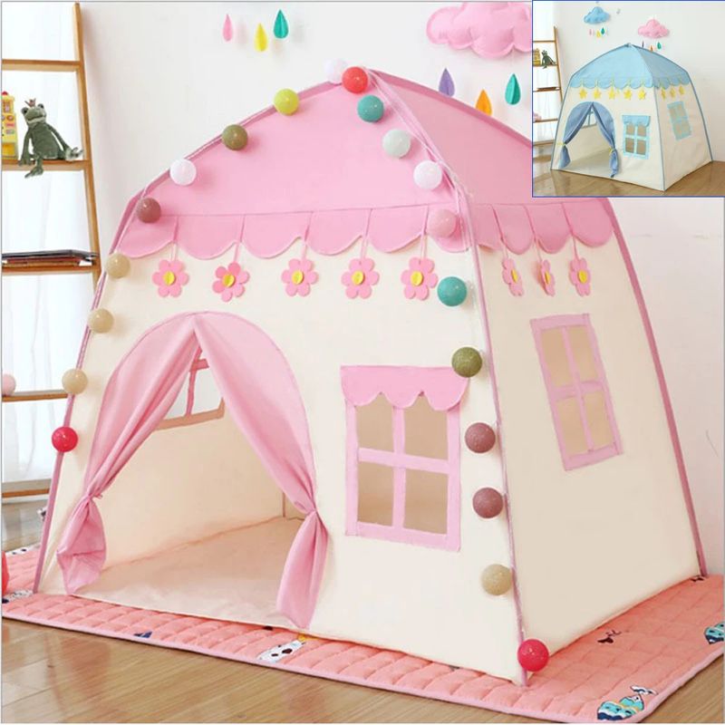 GENERICO - Carpa Casa Para niños Rosa Plegable Princesa Juguete