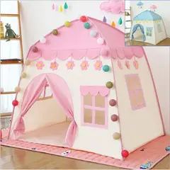GENERICO - Carpa Casa Para niños Rosa Plegable Princesa Juguete