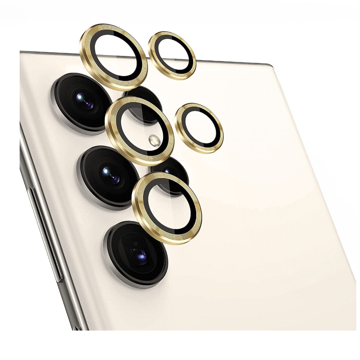 JOIGO - Protector De Lente De Camara Para Samsung S23 Ultra Dorado