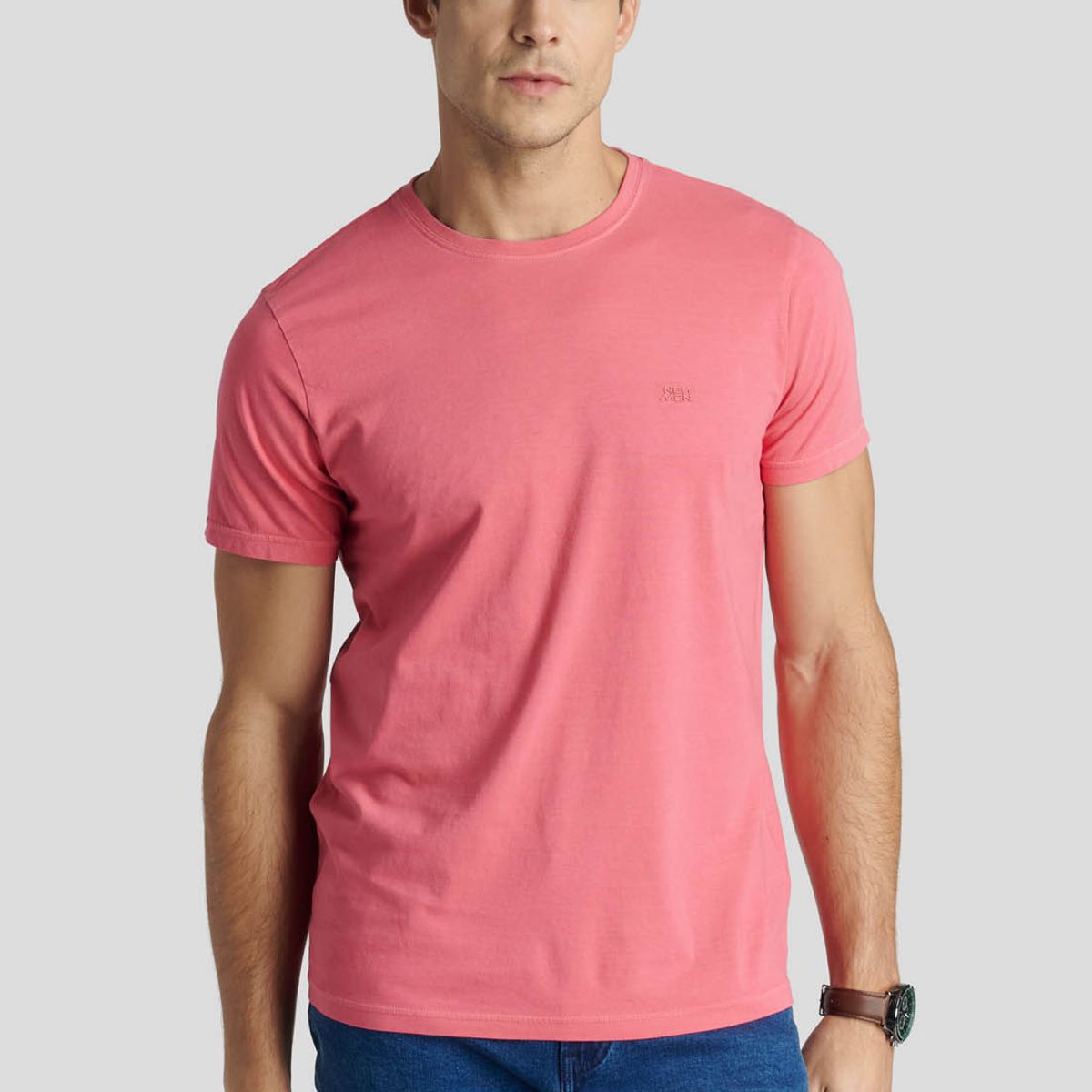 NEW MAN - Polera Nantes Heritage Rosado New Man