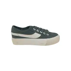 HERIEL - Zapatilla Negra Textil Mujer