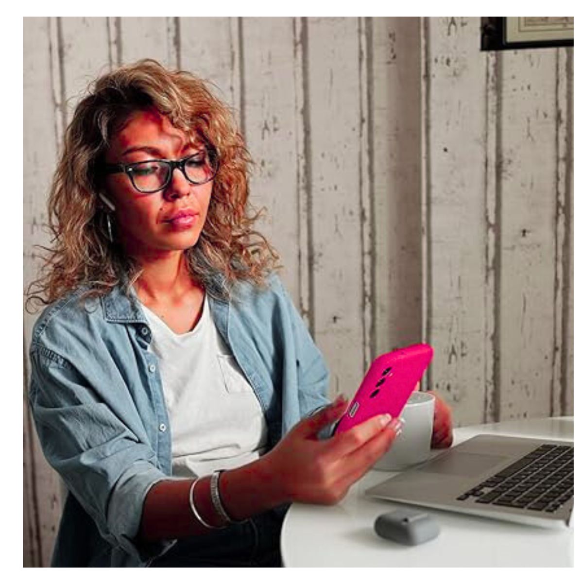 GENERICO - Carcasa Silicona Color Para Samsung A24 - Fucsia