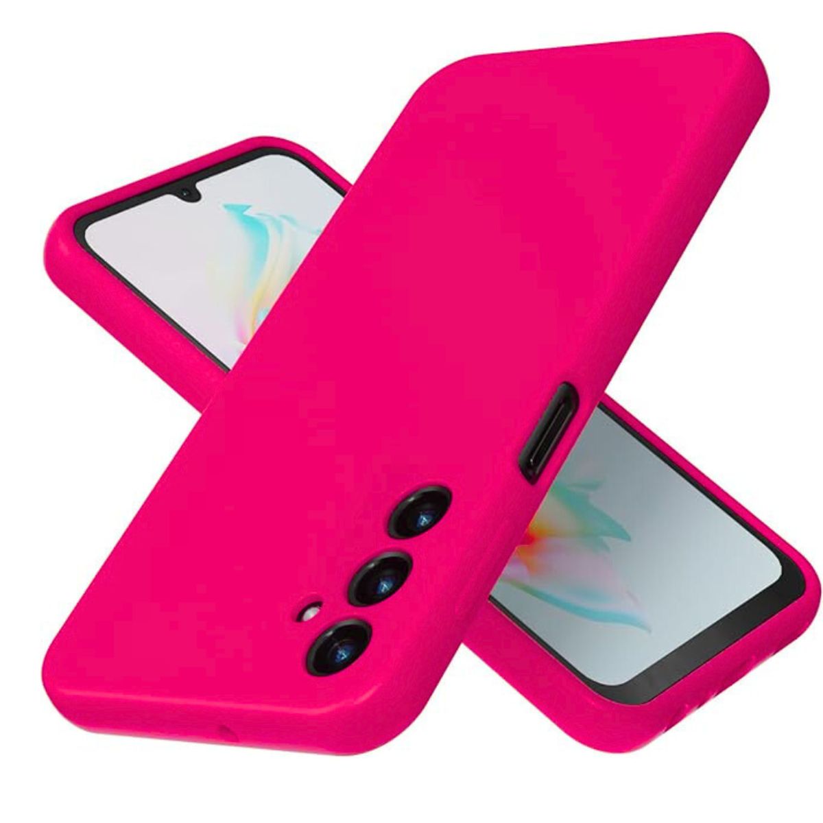 GENERICO - Carcasa Silicona Color Para Samsung A24 - Fucsia