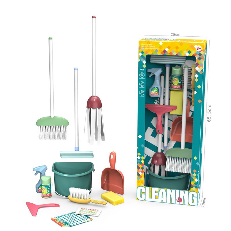 GENERICO - Juguete De Limpieza Para Niños Set De Aseo Didactico