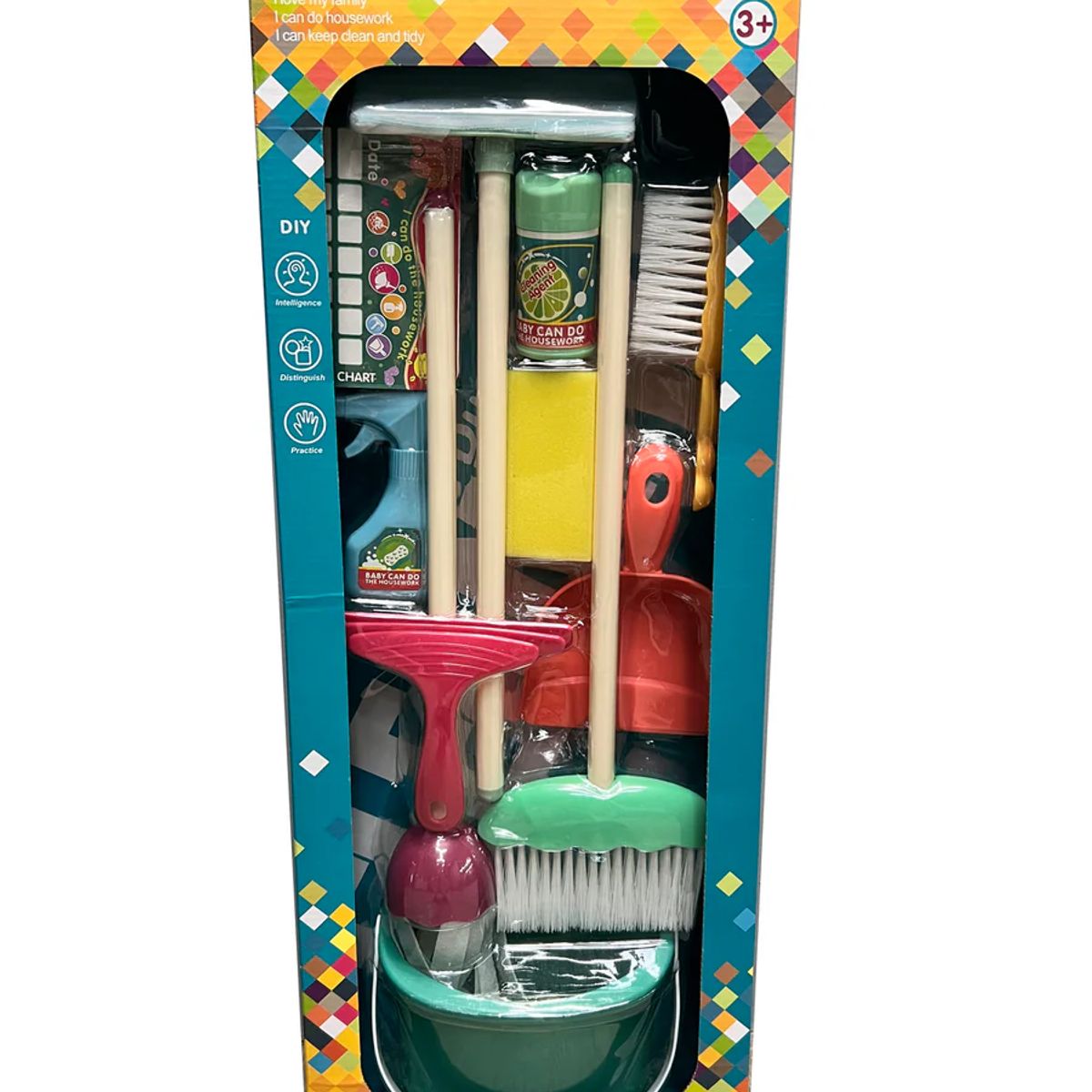 GENERICO - Juguete De Limpieza Para Niños Set De Aseo Didactico