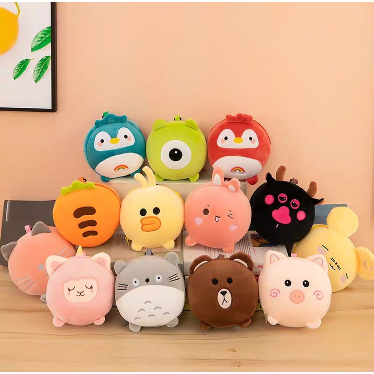 HOMEY - PACK 2 Almohada cervical de viaje Diseños de animalitos