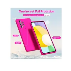 GENERICO - Carcasa Silicona Color Para Samsung A52 A52s - Fucsia