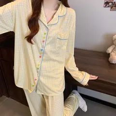 VELVET - Pijama Aurelia Amarillo Mujer