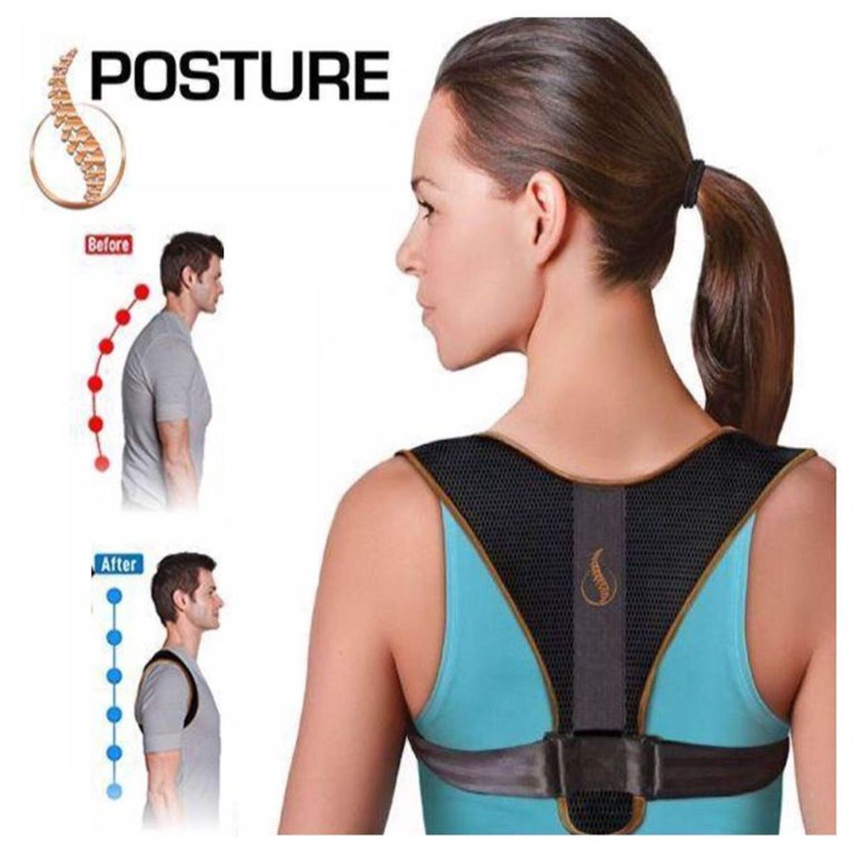 GENERICO - CORRECTOR DE POSTURA UNISEX DOCTOR POSTURE
