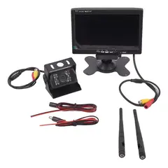 GENERICO - Kit Cámara Inalámbrica + Pantalla Retroceso Camiónbus