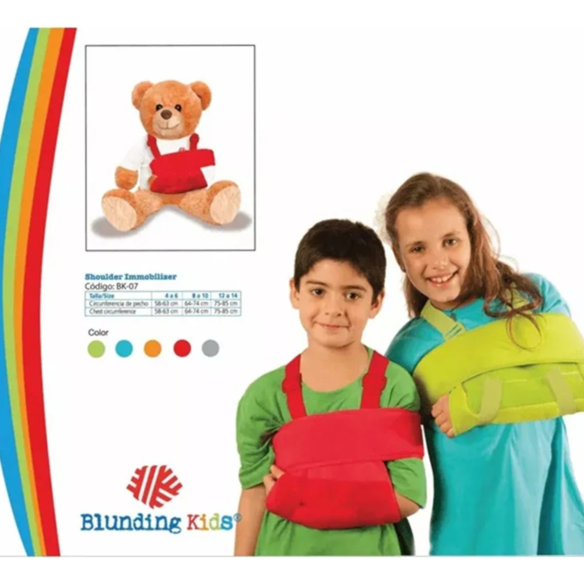 BLUNDING - Cabestrillo Para Nino Inmovilizador Hombro Infantil Blunding