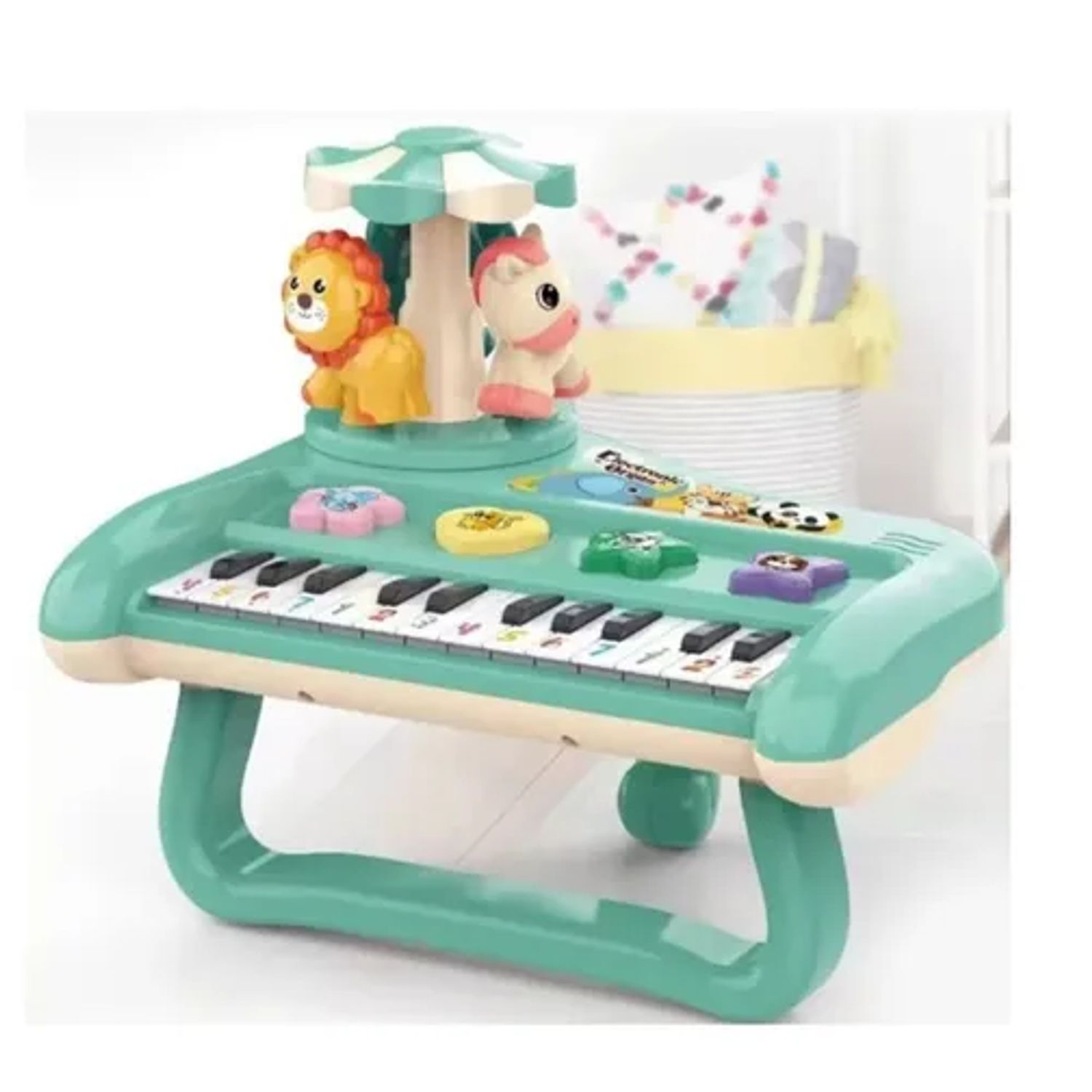 GENERICO Piano Musical Bebes Instrumento Juguete Para Niños verde