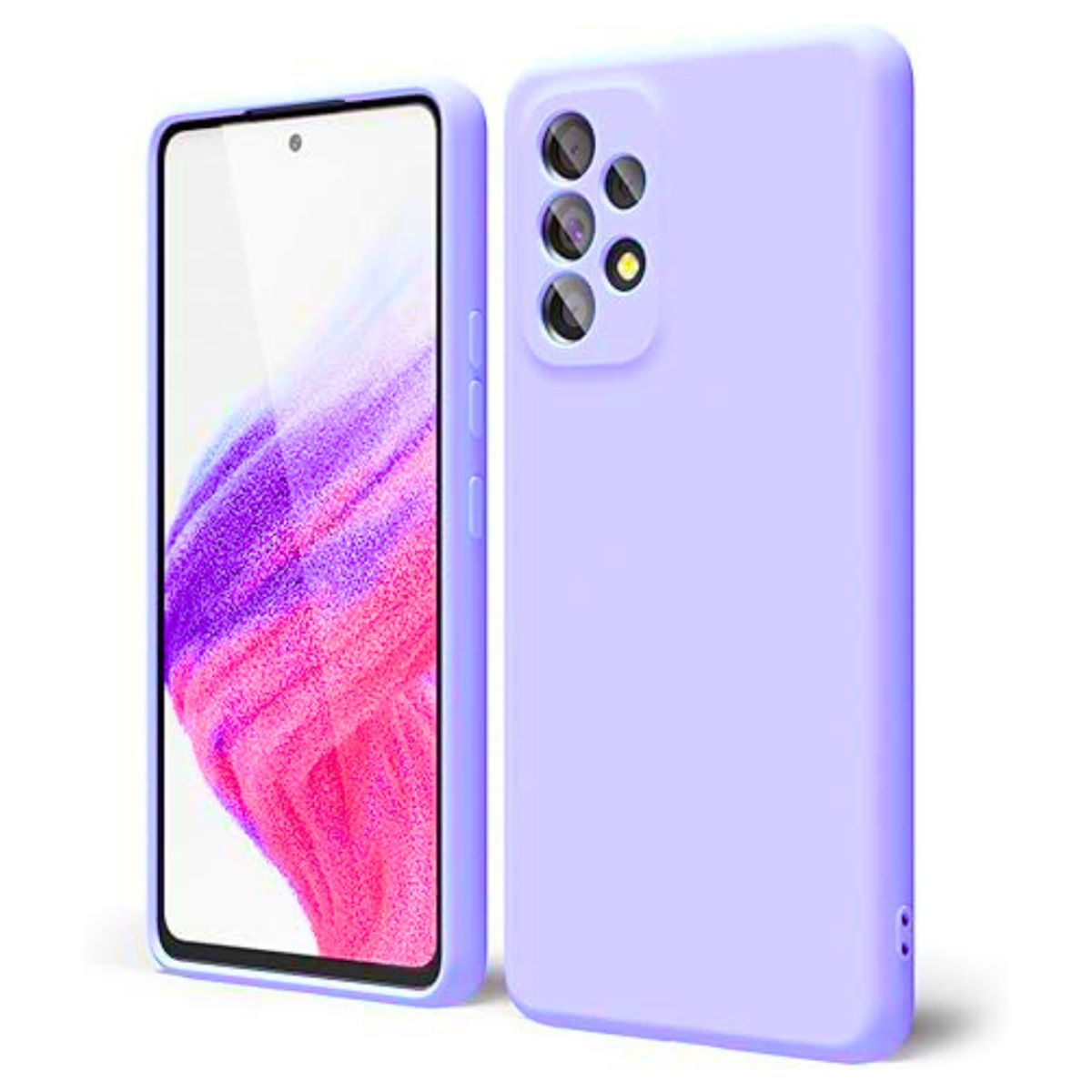 GENERICO - Carcasa Silicona Color Para Samsung A53 - Lila
