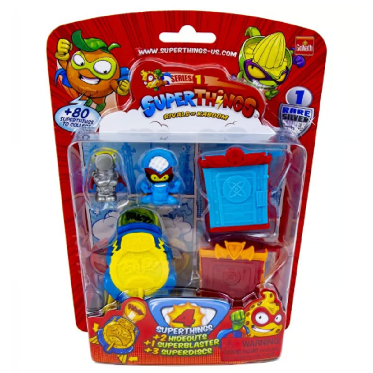 GENERICO - SuperZings 1 - pack 4 unidades hideout multicolor