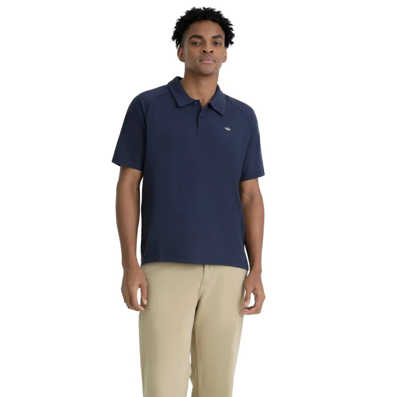 DOCKERS - Polera Hombre Polo Go Raglan Regular Fit Azul Dockers