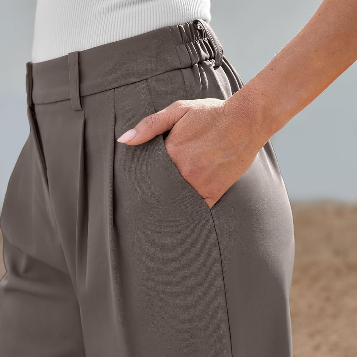 VELVET - Pantalon Verdiana Gris Mujer